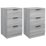Mesitas de noche 2 unidades color gris Sonoma 40x36x65 cm de vidaXL, Mesitas de noche - Ref: Foro24-817054, Precio: 88,15 €, ...