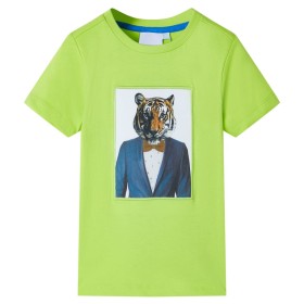 Kurzärmeliges Kinder-T-Shirt lime color 92 von , Kinder-T-Shirts - Ref: Foro24-11934, Preis: 8,41 €, Rabatt: %