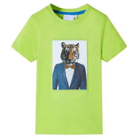 Kurzärmeliges Kinder-T-Shirt lime color 92 von , Kinder-T-Shirts - Ref: Foro24-11934, Preis: 8,41 €, Rabatt: %