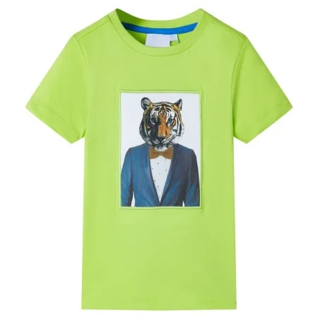 Short-sleeved lime green children's t-shirt size 92 by , Kids T-shirts - Ref: Foro24-11934, Price: 8,32 €, Discount: %