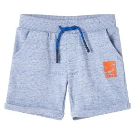Children's shorts with blue mélange drawstring 92 by , kids pants - Ref: Foro24-12194, Price: 9,29 €, Discount: %