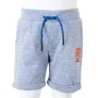 Kindershorts mit Kordelzug blau melange 92 von , Kinderhosen - Ref: Foro24-12194, Preis: 9,29 €, Rabatt: %