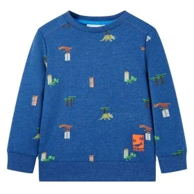 Dunkelblaues Kinder-Sweatshirt meliert 128 von , Kinder-T-Shirts - Ref: Foro24-12252, Preis: 11,29 €, Rabatt: %
