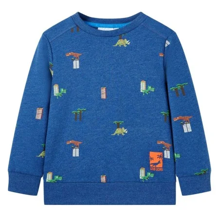 Dunkelblaues Kinder-Sweatshirt meliert 128 von , Kinder-T-Shirts - Ref: Foro24-12252, Preis: 11,29 €, Rabatt: %