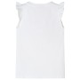 Camiseta infantil con mangas de volantes blanco 116 by , Kids T-shirts - Ref: Foro24-10496, Price: 8,28 €, Discount: %