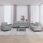 Sofa set with cushions 3 pieces light gray fabric by , Sofas - Ref: Foro24-3201428, Price: 601,60 €, Discount: %