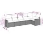 Garden sofa set with cushions 6 pieces beige synthetic rattan by , Garden sets - Ref: Foro24-3218978, Price: 419,98 €, Discou...