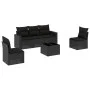 6-piece garden sofa set and black synthetic rattan cushions by , Modular outdoor sofas - Ref: Foro24-3251132, Price: 379,31 €...