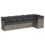 6-teiliges Gartenmöbel-Set und graue synthetische Rattankissen von , Gartensets - Ref: Foro24-3217660, Preis: 360,80 €, Rabat...