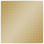 Cabezal ducha efecto lluvia acero inox cuadrado dorado 40x40 cm