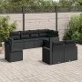 8-piece garden sofa set and black synthetic rattan cushions by , Modular outdoor sofas - Ref: Foro24-3251572, Price: 584,56 €...