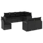 8-piece garden sofa set and black synthetic rattan cushions by , Modular outdoor sofas - Ref: Foro24-3251572, Price: 584,56 €...