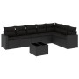 8-teiliges Gartensofa-Set und schwarze synthetische Rattankissen von , Gartensets - Ref: Foro24-3219045, Preis: 500,71 €, Rab...