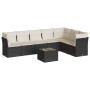 8-teiliges Gartensofa-Set und schwarze synthetische Rattankissen von , Gartensets - Ref: Foro24-3217746, Preis: 433,34 €, Rab...