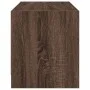 Mueble de TV con puertas de vidrio marrón roble 68x37x42 cm de , Muebles TV - Ref: Foro24-836363, Precio: 39,01 €, Descuento: %