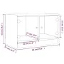 Mueble de TV con puertas de vidrio marrón roble 68x37x42 cm de , Muebles TV - Ref: Foro24-836363, Precio: 39,01 €, Descuento: %