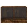 TV cabinet with smoked oak glass doors 68x37x42 cm by , TV Furniture - Ref: Foro24-836361, Price: 38,08 €, Discount: %