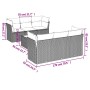 7-piece garden sofa set and beige synthetic rattan cushions by , Garden sets - Ref: Foro24-3249098, Price: 476,23 €, Discount: %