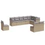Gartensofa-Set mit beigen Kissen, 10-teilig, synthetisches Rattan von , Gartensets - Ref: Foro24-3217799, Preis: 586,87 €, Ra...