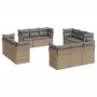 12-piece garden sofa set and brown synthetic rattan cushions by , Garden sets - Ref: Foro24-3249168, Price: 880,95 €, Discoun...