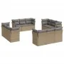 12-teiliges Gartensofa-Set und braune synthetische Rattankissen von , Gartensets - Ref: Foro24-3249168, Preis: 869,26 €, Raba...