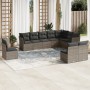 10-piece garden sofa set with gray synthetic rattan cushions by , Garden sets - Ref: Foro24-3217800, Price: 566,40 €, Discoun...