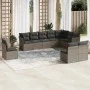 10-piece garden sofa set with gray synthetic rattan cushions by , Garden sets - Ref: Foro24-3217800, Price: 566,15 €, Discoun...