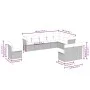 10-piece garden sofa set with gray synthetic rattan cushions by , Garden sets - Ref: Foro24-3217800, Price: 566,15 €, Discoun...