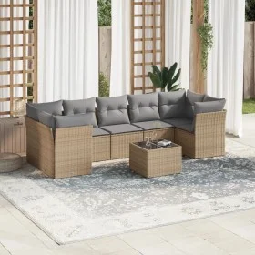 Garden sofa set with beige cushions 8 pcs PE rattan by , Garden sets - Ref: Foro24-3249128, Price: 509,07 €, Discount: %