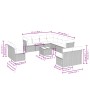 12-piece garden sofa set and brown synthetic rattan cushions by , Garden sets - Ref: Foro24-3217828, Price: 726,16 €, Discoun...