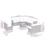 12-teiliges Gartensofa-Set und braune synthetische Rattankissen von , Gartensets - Ref: Foro24-3217828, Preis: 770,96 €, Raba...