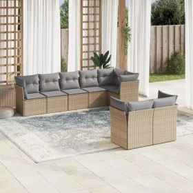 Gartensofa-Set mit beigen Kissen 8 Stück PE-Rattan von , Gartensets - Ref: Foro24-3249748, Preis: 531,14 €, Rabatt: %