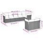 Gartensofa-Set mit beigen Kissen 8 Stück PE-Rattan von , Gartensets - Ref: Foro24-3249748, Preis: 539,16 €, Rabatt: %