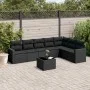 8-piece garden sofa set and black synthetic rattan cushions by , Modular outdoor sofas - Ref: Foro24-3251392, Price: 530,60 €...