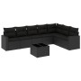 8-piece garden sofa set and black synthetic rattan cushions by , Modular outdoor sofas - Ref: Foro24-3251392, Price: 530,11 €...
