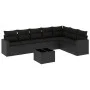 8-piece garden sofa set and black synthetic rattan cushions by , Modular outdoor sofas - Ref: Foro24-3251392, Price: 530,60 €...
