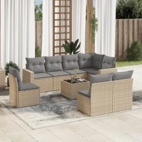 9-piece garden sofa set with beige synthetic rattan cushions by , Modular outdoor sofas - Ref: Foro24-3251416, Price: 592,45 ...