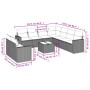 Garden sofa set with beige cushions 10 pieces synthetic rattan by , Modular outdoor sofas - Ref: Foro24-3251496, Price: 721,3...