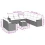 Garden sofa set with beige cushions 10 pieces synthetic rattan by , Modular outdoor sofas - Ref: Foro24-3251496, Price: 738,3...