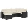 6-teiliges Gartenmöbel-Set und schwarze Kissen aus synthetischem Rattan von , Modulare Sofas für den Außenbereich - Ref: Foro...