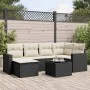 7-piece garden dining set and black synthetic rattan cushions by , Modular outdoor sofas - Ref: Foro24-3251603, Price: 416,05...