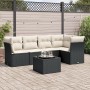 Set de sofás de jardín 6 piezas y cojines ratán sintético negro de , Conjuntos de jardín - Ref: Foro24-3249445, Precio: 372,6...