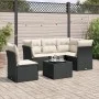 6-piece garden sofa set and black synthetic rattan cushions by , Garden sets - Ref: Foro24-3249485, Price: 373,68 €, Discount: %