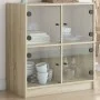 Beistellschrank mit Glastüren Sonoma-Eiche 68x37x75,5 cm von , Sideboards - Ref: Foro24-836380, Preis: 75,29 €, Rabatt: %