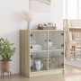 Beistellschrank mit Glastüren Sonoma-Eiche 68x37x75,5 cm von , Sideboards - Ref: Foro24-836380, Preis: 76,24 €, Rabatt: %