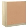 Auxiliary cabinet with glass doors Sonoma oak 68x37x75.5 cm by , Sideboards - Ref: Foro24-836380, Price: 75,20 €, Discount: %