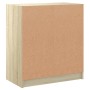 Beistellschrank mit Glastüren Sonoma-Eiche 68x37x75,5 cm von , Sideboards - Ref: Foro24-836380, Preis: 76,24 €, Rabatt: %
