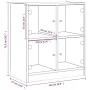 Beistellschrank mit Glastüren Sonoma-Eiche 68x37x75,5 cm von , Sideboards - Ref: Foro24-836380, Preis: 75,29 €, Rabatt: %