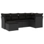 Set de sofás de jardín 6 piezas y cojines ratán sintético negro de , Conjuntos de jardín - Ref: Foro24-3217945, Precio: 370,8...