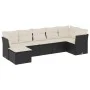 7-piece garden dining set and black synthetic rattan cushions by , Garden sets - Ref: Foro24-3217966, Price: 411,11 €, Discou...